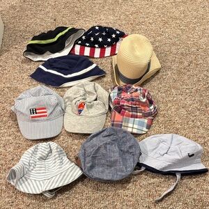 Janie and Jack Kids' Patriotic and Plaid Hat Collection, 0-12 mo